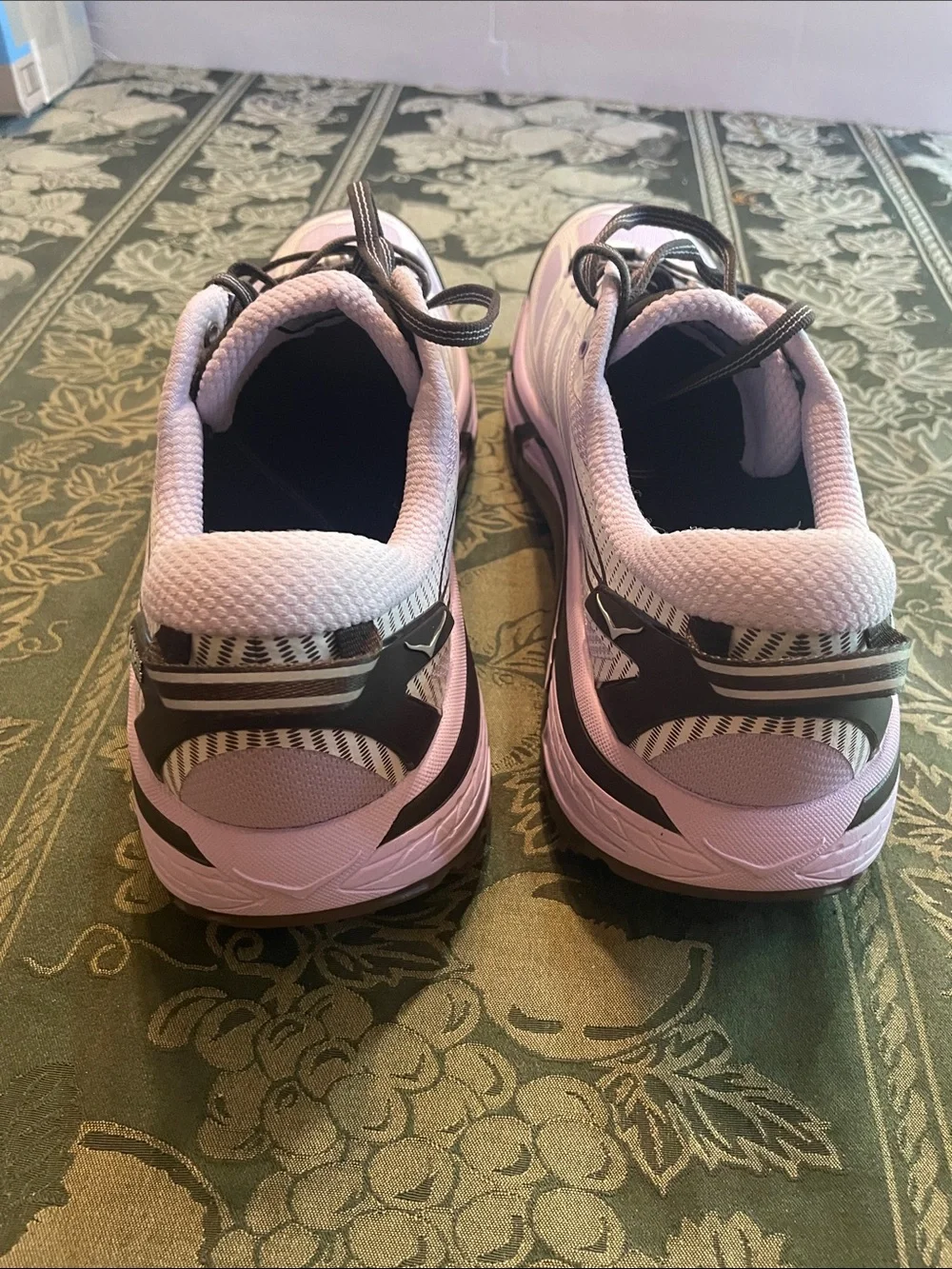 Hoka One One Women's Lavender and Black Cushioned Running Shoes